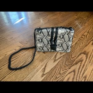 Foley+Corinna Snakeskin Crossbody Bag